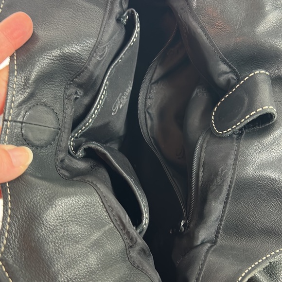 Euc Fossil vintage leather brass Y2K shoulder bag - Picture 8 of 9